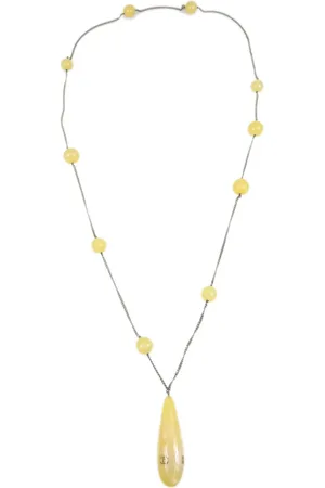 CHANEL 1999 CC faux-pearl pendant necklace