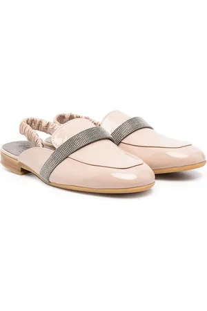 Brunello Cucinelli Embellished sling-back ballerinas