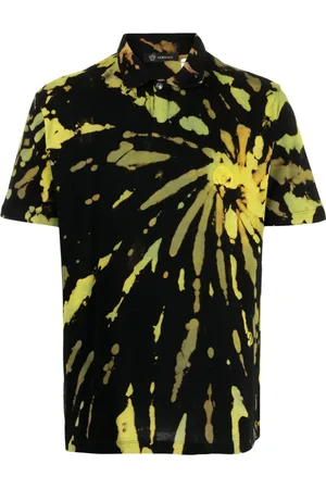 Stain Shade Medusa Head tie-dye polo shirt