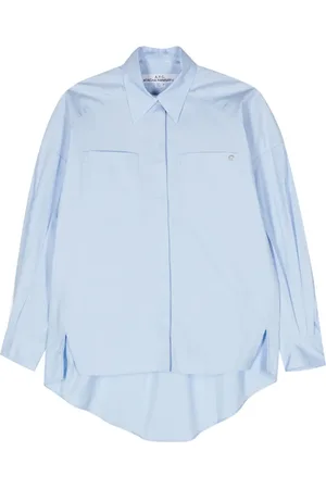 A.P.C. High-low hem poplin shirt
