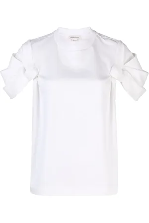 Alexander McQueen Knot-detail cotton T-shirt