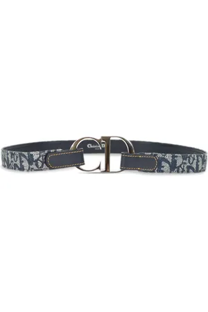 Dior 2004 Oblique canvas belt