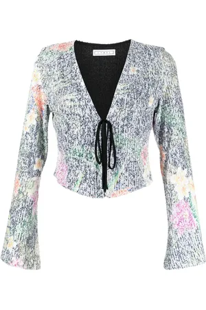 In the Mood for Love Ruddy floral sequin top