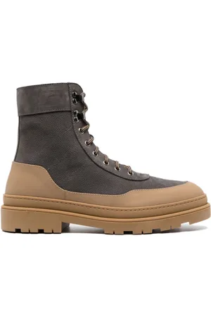 Brunello Cucinelli Lace-up leather boots