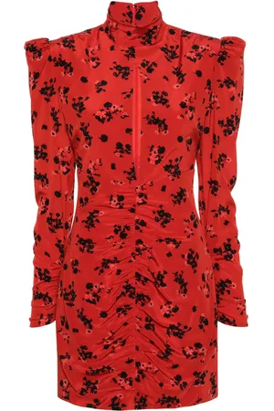 Alessandra Rich Floral-print silk mini dress