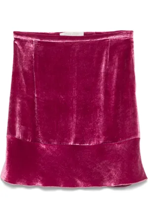 Miu Miu 00s velvet mini skirt