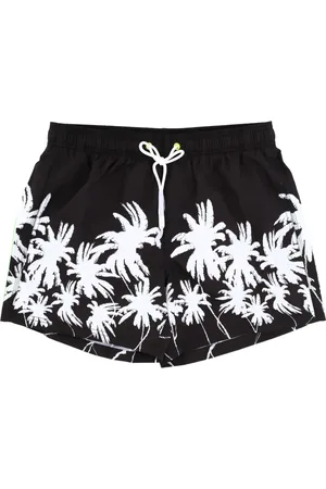 Sundek Palm tree-print swim shorts