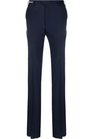 corneliani Slim-cut virgin-wool trousers