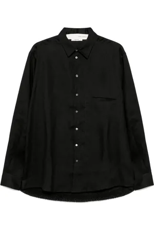 ISABEL BENENATO Knitted-panel shirt