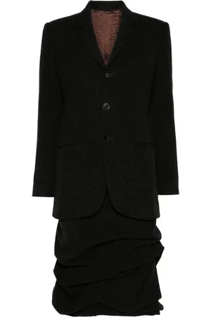 Jean Paul Gaultier 1990s gathered-detail skirt suit