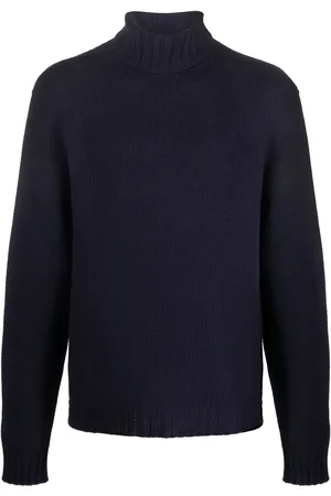 Palm Angels Logo-knit roll-neck jumper