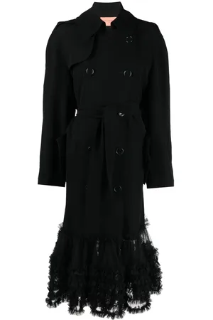 Viktor & Rolf Fancy ruffle-hem trench coat