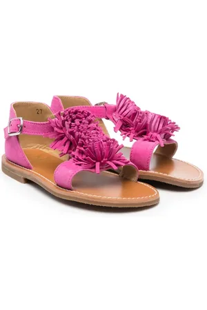 GALLUCCI Calf-suede open-toe sandals