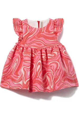 PUCCI Junior Marmo-jacquard sleeveless dress