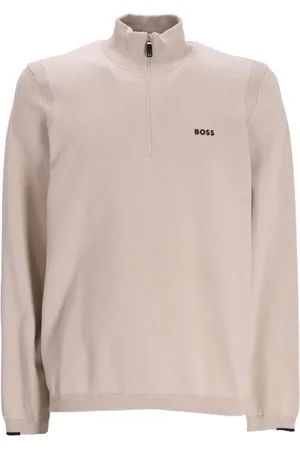HUGO BOSS Ever-X_QZ SWEATER "BEIGE"