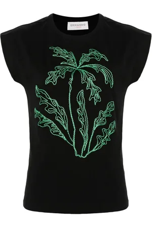 Ermanno Firenze Palm tree-appliqué T-shirt