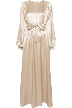 ELEVENTY Satin silk maxi dress