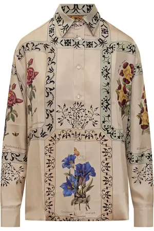 PIERRE-LOUIS MASCIA Floral-print button-up shirt