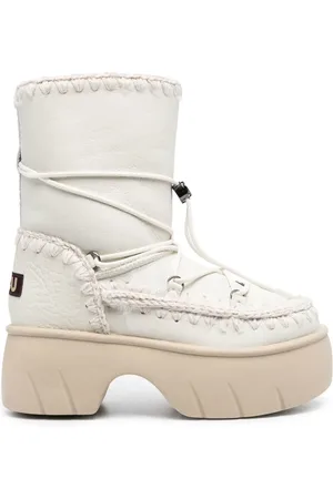 Mou 65mm chunky lace-up boots