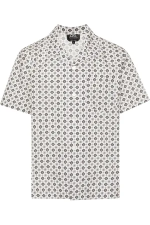 A.P.C. Lloyd geometric-print cotton shirt