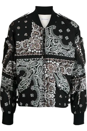 Children Of The Discordance Bandana-print cotton bomber jacket
