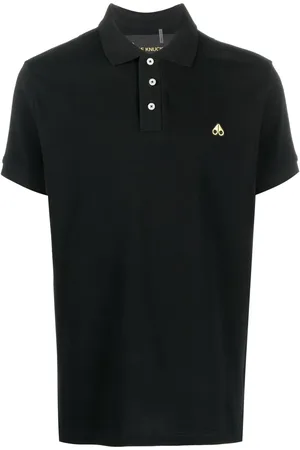 Moose Knuckles Logo patch polo shirt