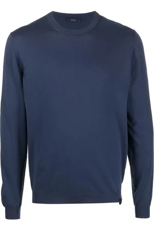 FAY Fine-knit crew-neck jumper