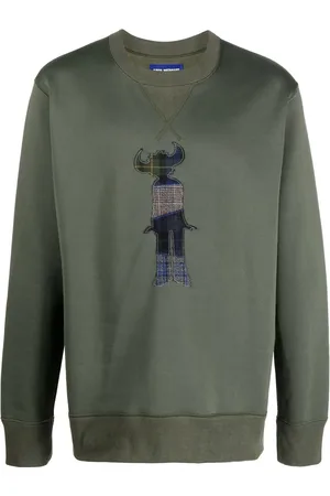 JUNYA WATANABE Appliqué-detail crew-neck sweatshirt