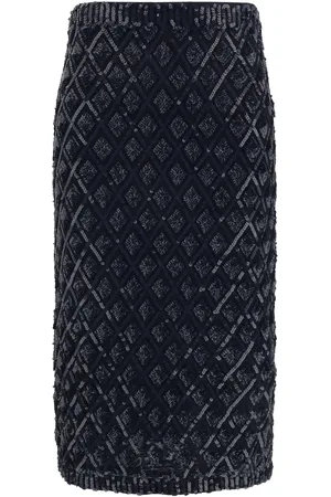 P.A.R.O.S.H. Sequinned midi skirt