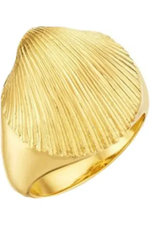 Cadar 18kt yellow Shell signet ring