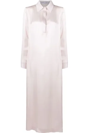 Gloria Coelho Silk maxi shirt dress