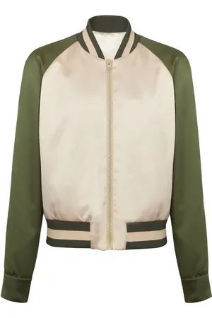Balmain Paris logo-embroidered bomber jacket
