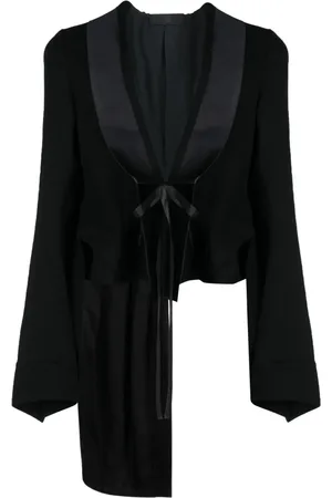 MARC LE BIHAN Asymmetric tie-fastening jacket