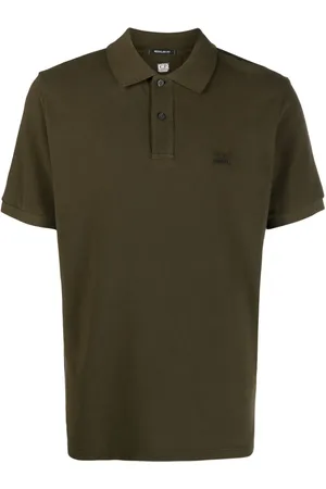 C.P. Company Logo-embroidered cotton polo shirt