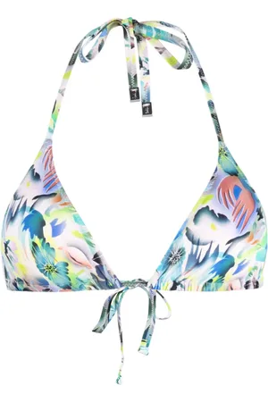 Paul Smith Tropical-print bikini top