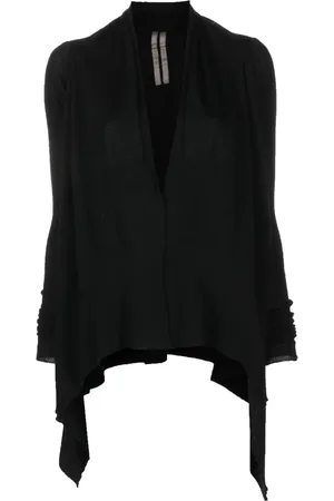 Rick Owens Fine-ribbed cashmere cardigan