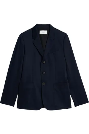 Ami Single-breasted cotton blazer