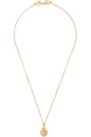Givenchy G-logo rhinestone necklace