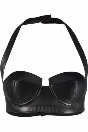 Balmain Halterneck sweetheart-neck bra