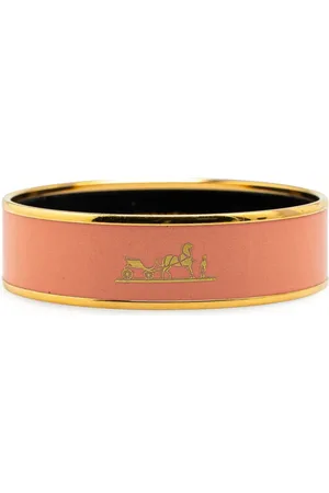 Hermès 20th Century Wide Caleche Enamel Bangle 70 costume bracelet