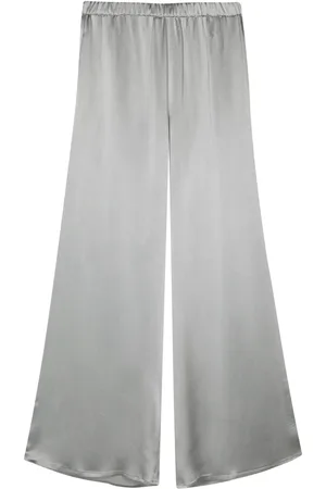 ANTONELLI Satin-finish palazzo pants