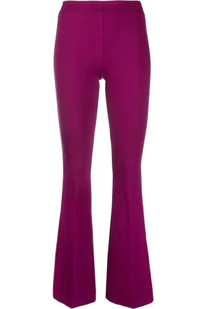 BLANCA Mid-rise flared trousers