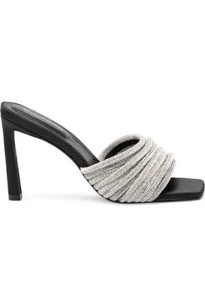 Simkhai Lena 100mm crystal-embellished mules