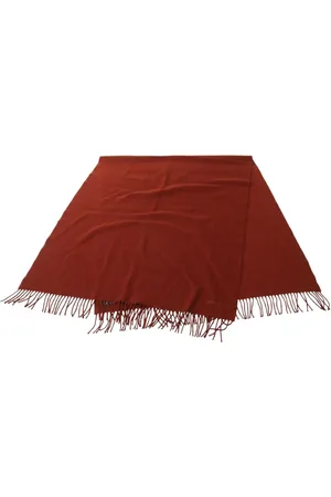 Hermès 00s logo-embroidered scarf