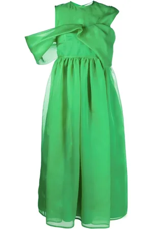 Cecilie Bahnsen Sidney asymmetric midi dress