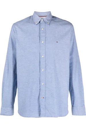 Tommy Hilfiger Logo-embroidered oxford shirt