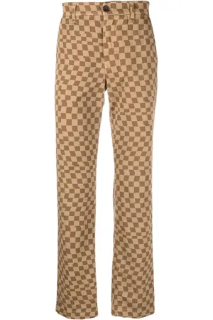 Incotex Check pattern straight trousers