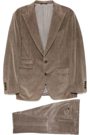 CANALI Corduroy single-breasted suits