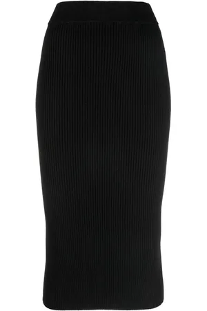 VERSACE Knitted midi skirt