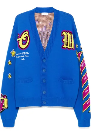 OFF-WHITE Intarsia-knit cardigan